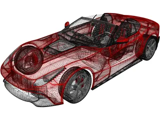 Ferrari F12 TRS (2014) 3D Model preview