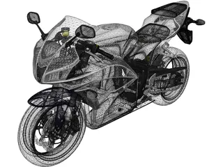 Honda CBR600RR (2009) 3D Model preview