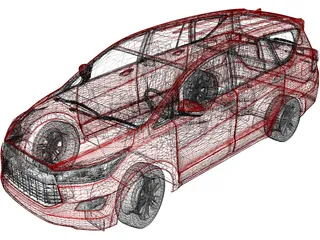 Toyota Innova (2017) 3D Model preview