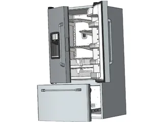 Refrigerator 3D Model preview