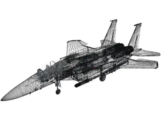 F-15E 3D Model preview