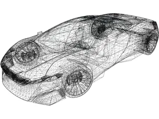 Peugeot Onyx 3D Model preview