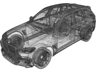 BMW X3 Competition (2020) 3D Model preview