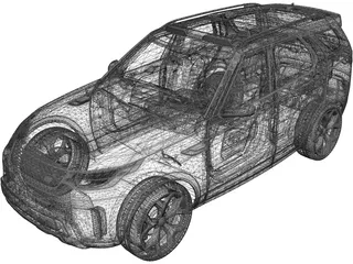 Land Rover Discovery SVR(2019) 3D Model preview