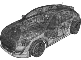 Peugeot 208 GT1 (2020) 3D Model preview