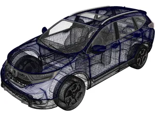 Honda CR-V Touring (2020) 3D Model preview