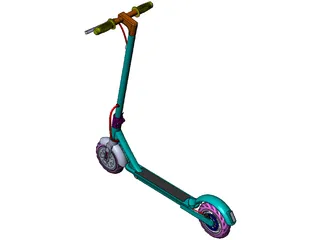 Electric Scooter 3D Model preview