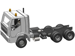 Iveco AD380T 6?6 3820 Chassis 3D Model preview