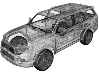 Toyota 4Runner (2011) 3D Model preview