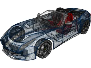 Ferrari F60 America (2015) 3D Model preview