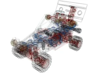 Lego Beach Buggy 3D Model preview