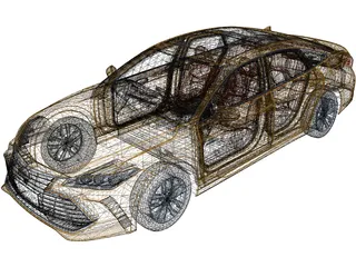 Toyota Avalon (2018) 3D Model preview