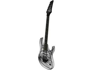 Ibanez RG-350 Electric Guitar 3D Model preview