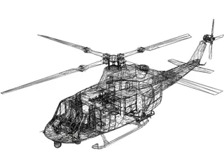 Bell UH-1Y Venom 3D Model preview