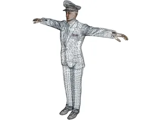 USAF Officer 3D Model preview