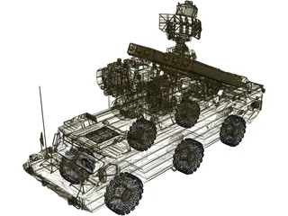 SA-8 Gecko 3D Model preview