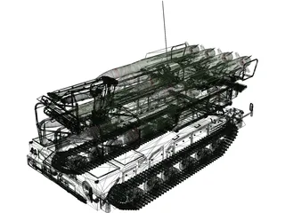 SA-11 Gadfly TEL 3D Model preview