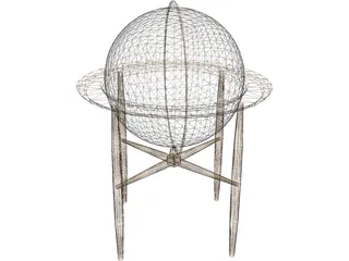 Antique Globe 3D Model preview