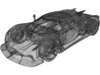 Koenigsegg Jesko Absolut (2020) 3D Model preview