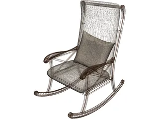 Rocking Chair 3D Model preview