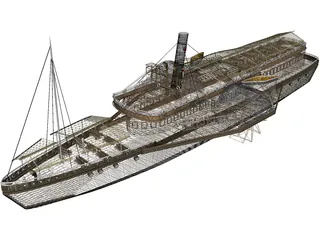 Boat 3D Model preview