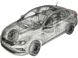 Fiat Cronos (2018) 3D Model preview