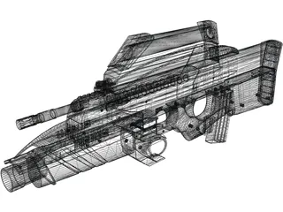 FS2000 Bullpup 3D Model preview