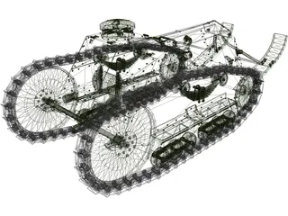 Ford M1918 3D Model preview