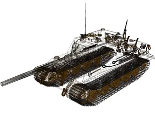 Jagdtiger 1 3D Model preview