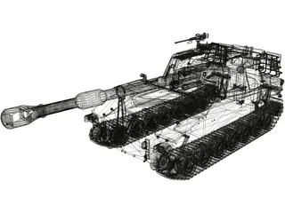 M109A2 Swiss 3D Model preview