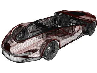 Ferrari Sergio Concept (2013) 3D Model preview