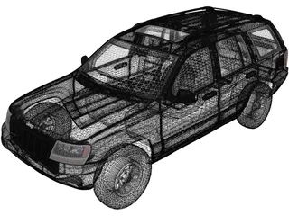 Jeep Grand Cherokee (1999) 3D Model preview