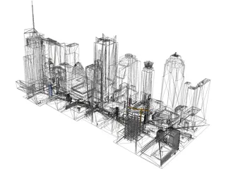 Times Square 2017 3D Model preview