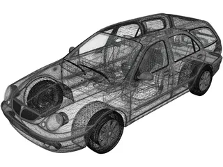 Lancia Lybra Wagon (1999) 3D Model preview