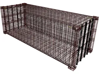 Shipping Container 3D Model preview