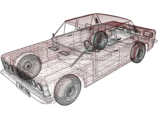 Fiat 125P 3D Model preview