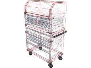 Milwaukee Toolbox 3D Model preview