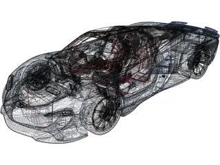 McLaren Speedtail (2018) 3D Model preview