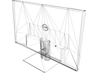 Dell S2216H Monitor 3D Model preview