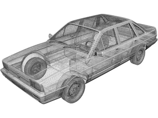 Volkswagen Santana (1985) 3D Model preview
