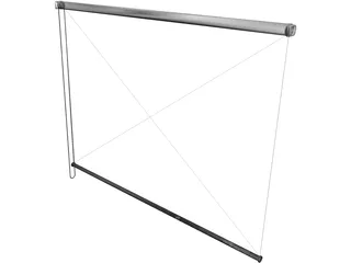 Roller Blinds 3D Model preview