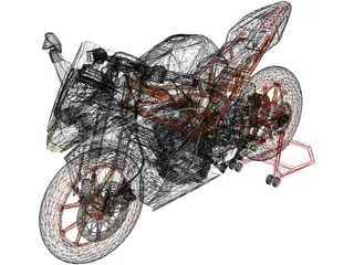 KTM RC 390 3D Model preview