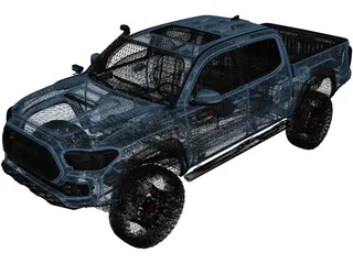 Toyota Tacoma Double Cab (2019) 3D Model preview