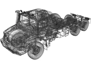 Mercedes-Benz Zetros 6x6 Truck 3D Model preview