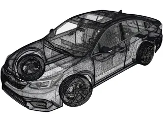 Subaru Legacy Touring (2020) 3D Model preview