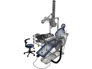 Dental Clinic Chair 3D Model preview