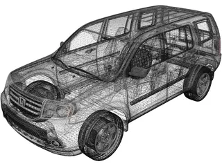 Honda Pilot (2014) 3D Model preview