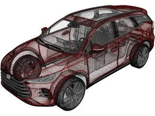 BYD Tang DM (2018) 3D Model preview