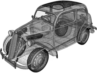 Ford Anglia E494A 2-door Saloon (1949) 3D Model preview