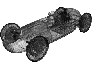 Mercedes-Benz W165 (1939) 3D Model preview